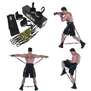 Innstar MMA Boxe Training Resistance Band Set para Muay Thai, Karate Combat, Basquete, Voleibol, Futebol Homens e mulheres