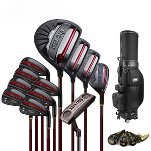 Titanium Golf Club <b>Set</b> Suitable for Left-handed Beginners (12 Clubs, Graphite Steel Shafts, Rubber Grips) Other - Product Image 5