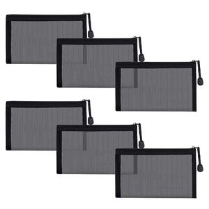 Черная сетчатая косметичка для макияжа - Product Image 1