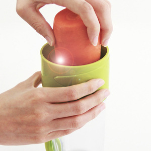 Offre Spéciale Prime Qualité En Acier Inoxydable Simple Vert Manuellement Spirale Trancheuse de Légumes Ménage Main Spirale Légumes Trancheuse - Product Image 2