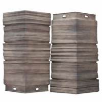 Natürlicher Holzmaserung-Stil Gewellte Dachplatten Antike Chinesische Baumaterialien Modernes Design Schindeln für Tempel