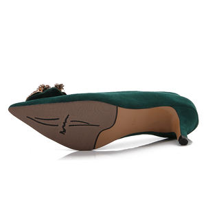 Bombas para damas Venta al por mayor Mujeres de lujo Rhinestone Tacones de tacón alto Bombas de cabeza puntiaguda para mujeres <span class=keywords><strong>Calzado</strong></span> Zapatos de tacones de oficina - Product Image 5