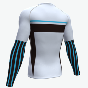2025 Free Design Men Wear <b>Swimming</b> <b>Shirt</b> Rashguard Sun Protection Clothing Full Sublimation Printed Rash Guard for Men - Product Image 3