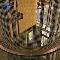 Malla Metálica Decorativa Arquitectónica de Alambre Plano Ondulado para Decoración de Paredes Interiores, Paneles de Gabinetes y Protección de Escaleras