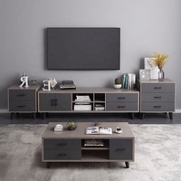 Meubles de salon chinois, ensemble table basse et meuble TV mural en bois pour chambre et salle à manger, en vente