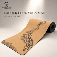 Tapete de Yoga Yugaland Ashtanga Pro de Corcho, Antidesgarro, Base de Caucho Natural, Venta al Por Mayor Directo de Fábrica Global