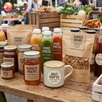 Autocollant d'étiquette de fruits d'impression ronde personnalisée pour l'emballage des aliments