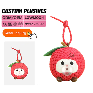 Jouets en peluche souples et moelleux TPR Pop à presser, personnalisés, de haute qualité, en forme de fruits mignons, pour enfants garçons et filles - Product Image 2