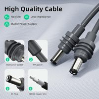 Câble d'alimentation Starlink Mini DC DC 18AWG en cuivre pur PVC 3m/10ft – Cordon de charge DC de remplacement pour utilisation en extérieur, camping-car et Starlink