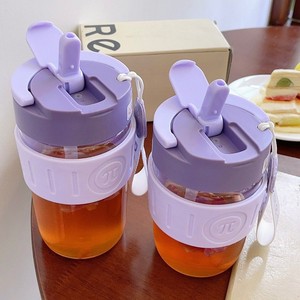 Relea Double Drink Coffee Cup With Straw Portable Carrying Strap For Women Office Car Use Gift - Product Image 3