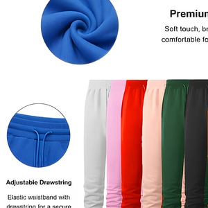 Conjunto de Sudadera con Capucha y Pantalones Deportivos Unisex LUMIARA, Chándal de Color Sólido, Sudadera Informal para Correr, Pantalones Largos de Algodón para Otoño - Product Image 6