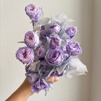 Lot de roses éternelles de haute qualité en gros, plus de 10 roses multicolores longue durée (3-5 ans) pour bouquets de mariage et centres de table pour fleuristes