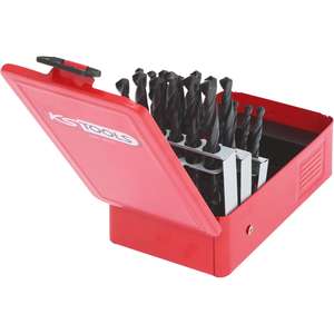 KS TOOLS Jeu de forets hélicoïdaux HSS-R dans coffret métallique, 25 pièces, 1-13mm - Product Image 2