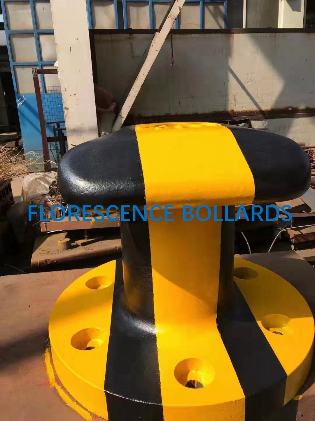 Cast Iron Marine Mooring Bollard Tee Head Type ISO Standard