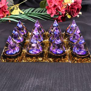 Orgone pirámides cristal <span class=keywords><strong>piedra</strong></span> preciosa <span class=keywords><strong>para</strong></span> decoración del hogar energía EMF protección piedras Chips espiritual Fengshui artesanía otro cristal - Product Image 3