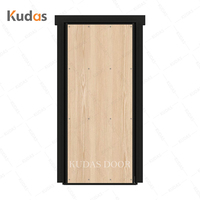 Porte escamotable en bois noir de style moderne pour armoire à vin, porte secrète invisible pour villa, bibliothèque dissimulée