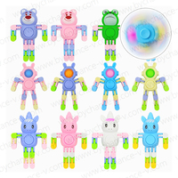 Jouet chaud tendance le plus populaire belle licorne transformable Fidget Spinner Christmas Party Bag Fillers Goodie Bag Toys