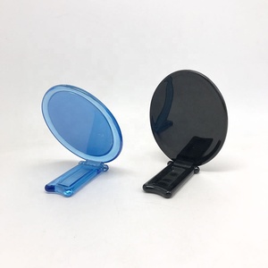 Tùy Chỉnh Hình Bầu Dục Mỹ Phẩm Bảng Nhỏ Gương Du Lịch Trường Văn Phòng Gấp Xử Lý Nhựa Make up Gương Với Xử Lý - Product Image 4