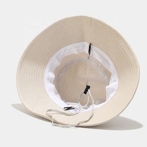 Mũ ngư dân màu tinh khiết cho mùa xuân hè thoáng khí du lịch ngoài trời chống nắng dây chống gió mùa thu Mũ nhân vật - Product Image 4