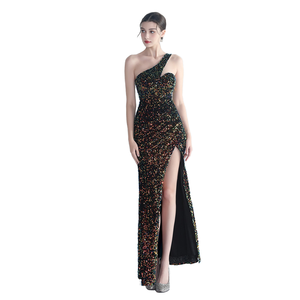 Robe longue fluide pour femme en mousseline de cachemire avec taille empire, idéale pour les mariages, les fêtes et les événements du soir - Product Image 5