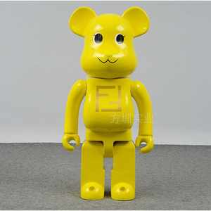Escultura de Oso de Resina, Figura Decorativa Artística para Piso, Diseño Contemporáneo, Paquete Individual - Product Image 3