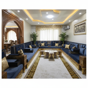 Arabic Majlis <b>Moroccan</b> Design Living Room Furniture Set 40cm Sitting Height Includes <b>Sofa</b> Wool Carpet Curtain Table-Full Home - Product Image 3
