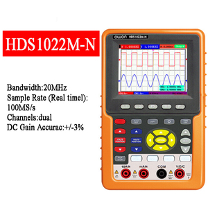 Osciloscopio Portátil de Alta Precisión OWON HDS1022M-N, 2 Canales, Multímetro, Ancho de Banda de 20 MHz, Muestreo en Tiempo Real de 100 MSa/S, IP65 2 20 - Product Image 2