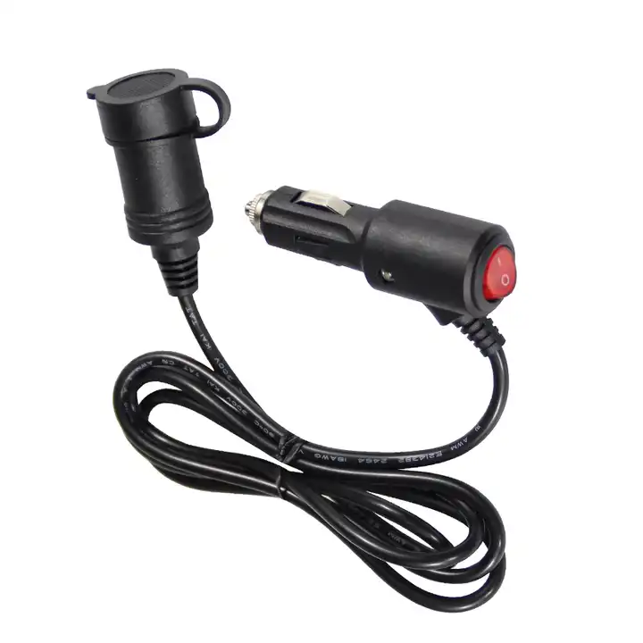 Rallonge 1M avec chargeur double USB 12V/24V