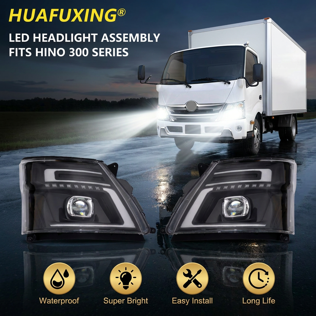 Hino Trucks Headlight - New LED DRL 24V High Quality