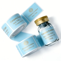 Etiquetas de Péptidos Personalizadas Impresas en Vinilo de Alta Definición de 3ml 10ml 15ml