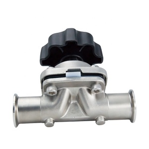 Vanne à membrane manuelle droite en acier inoxydable SMS DIN ISO Snitary avec joints EPDM - Product Image 3