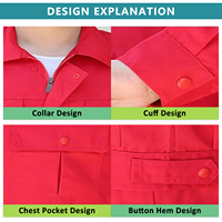 Tenues de Travail Unisexe Personnalisées de Haute Qualité Gris Rouge Bleu Bleu Foncé avec Logo Personnalisé pour Atelier, Mineur, Usine, Hommes – Ensembles de Travail
