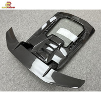 Capot de moteur arrière en Fiber de carbone sec de Style Performance avec becquet pour Lambo Huracan LP580 LP610 2014-2018 pièces de voiture d'aile de capot