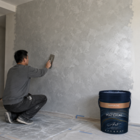 Peinture Murale Intérieure Velours Effet Artistique Doux au Toucher Finition Texturée Luxe pour Salon Chambre Hôtel Villa Décoration