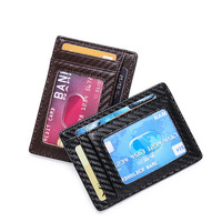 Pemegang kartu lencana Id vertikal pemblokir Rfid dengan tali leher/tali serat karbon