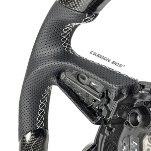 Volant en fibre de carbone Alcantara directement de l'usine pour <span class=keywords><strong>Audi</strong></span> <span class=keywords><strong>RS4</strong></span> A4 B8.5 TT 8J A4 B6 4F S8 D4 S4 B8.5 RS3 8V A6 C6 4F TT <span class=keywords><strong>MK1</strong></span> - Product Image 5
