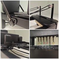 Nouveau modèle 2026 : Machine de Pilates Reformer durable en aluminium noir, lit Reformer réglable pour usage en studio, équipement de remise en forme, garantie 10 ans
