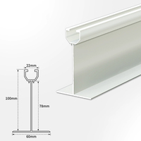 Viga Suspendida de Aluminio para Techo de Sala Limpia Grado 100, Material de Aluminio Adecuado para Instalación en Techos de Almacenes/Oficinas