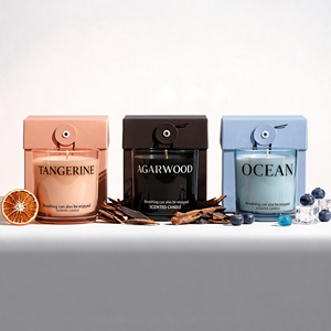 Refined Luxury Scented Soy Wax Candle Button Closure <b>Box</b> For High End <b>Gift</b> Boutique Wholesale Factory Direct Price Premium - Product Image 1