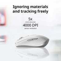 Logitech Mx Anywhere 3s 2.4g Pengisian Daya Ergonomis Senyap Vertikal Komputer Perak Usb Kantor Mouse Nirkabel Isi Ulang