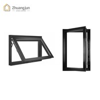 Fenêtre de toit manuelle à ouverture verticale ventilée, double vitrage trempé, cadre en alliage d'aluminium, insonorisée, pour greniers et sous-sols