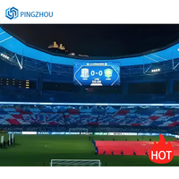 Pantalla LED a todo color de alta calidad con clasificación IP65 a prueba de agua, P4P5P6P8P10, pantalla LED de alta definición para estadios al aire libre.