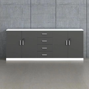 خزانة مستندات مكتبية طويلة بسيطة حديثة منخفضة من أجل تخزين الطابعة تركيبة مجانية لغرفة المعيشة - Product Image 4