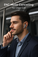 Casque sans fil HiFi ENC à réduction de bruit BT 5.3 avec double microphone et étui de charge pour professionnels