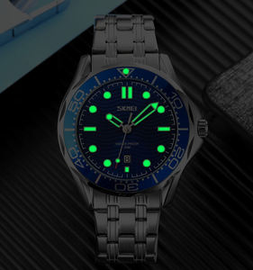 <span class=keywords><strong>SKMEI</strong></span> 9276 montre-bracelet en acier inoxydable pour hommes nouveauté mode affaires Style verre fabricant personnalisé Relojes Hombre montres - Product Image 6