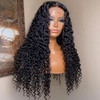 Perruques de cheveux humains bruts alignés sur les cuticules, ondulés, bouclés, crépus, bouclés birmans, avec dentelle suisse HD, pour la vente en gros