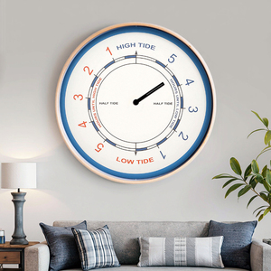 Horloges murales à quartz rondes modernes et simples de 12 pouces en bois et plastique avec affichage à aiguilles pour salon, logo <span class=keywords><strong>personnalisé</strong></span>, vente en gros - Product Image 4