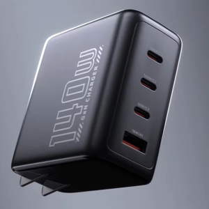 Cargador rápido GaN de 140W, pantalla HD, Control de temperatura inteligente, 3 USB-C, 1 USB-A, adaptador de corriente PD3.1, protección OVP para ordenador portátil, teléfono y tableta - Product Image 4