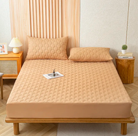 Protège-matelas lavable en coton doux et confortable, sans bruit, couvre-matelas imperméable