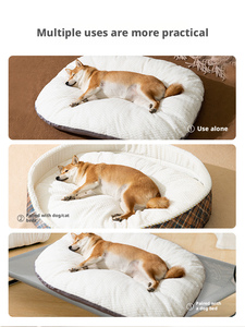 Cama de Felpa Cálida para Perros Pequeños, Ecológica, con Relleno de Algodón, Forma Redonda, Lavable a Mano - Product Image 6